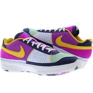 Nike Purple and Yellow Sport Sneakers